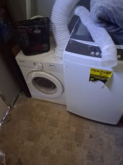 One person washer and dryer for 75