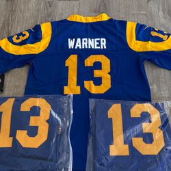 Los Angeles Rams Stitched Nacua Stafford Kupp Jerseys Small-7X See Prices  Donald Kupp Nacua Bettis Warner Faulk Dickerson