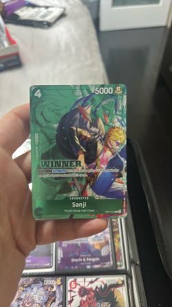 Sanji Full Art from Tournament Pack 2025 Vol. 1 (EB01-014), featuring the exclusive Hashimoto Q artwork