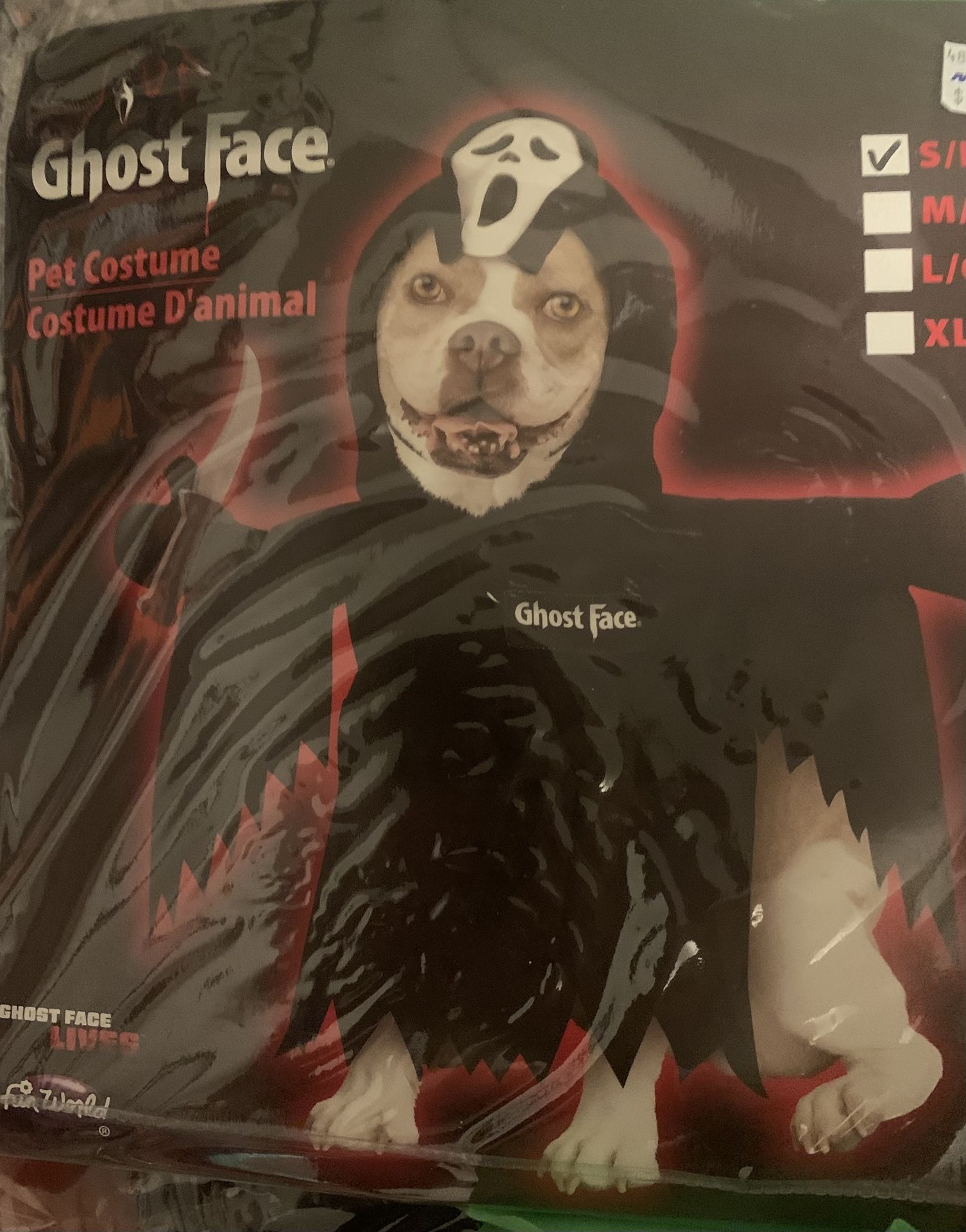 Ghost Face Pet Costume 