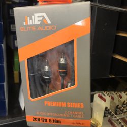 Premium 100% OFC Copper 2 Channel RCA Cable | Elite Audio FREE  INSTALLATION !!!