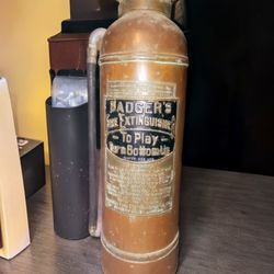 Antique Badgers Fire Extinguisher 
