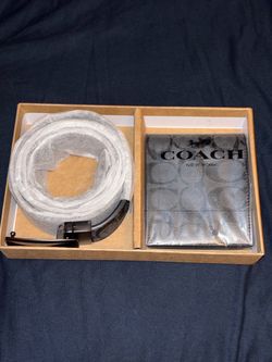 Coach belt and wallet set brand new