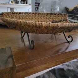 Iron And Wood Baskets. $3 each Or $10 for All.