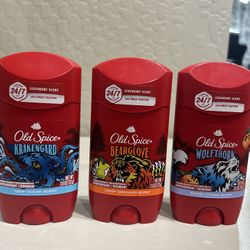 OLD SPICE DEODORANT 2.6 OZ $6.00 EACH 