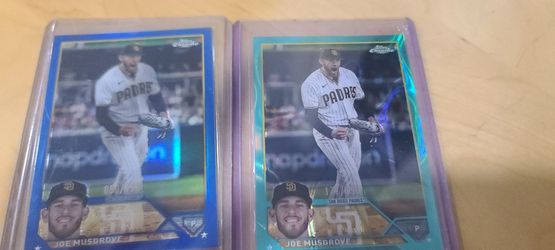 Topps chrome baseball cards joe Musgrove numbered card