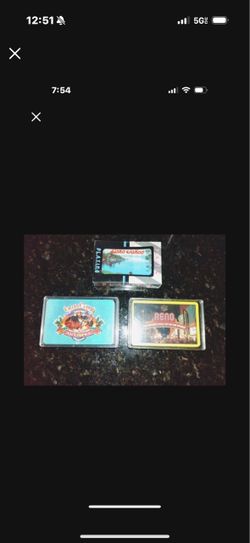 Playing Cards From Reno, Lake Tahoe, And Grand Canyon