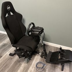 Complete Logitech Racing Seat Steering G920 Wheel Setup 