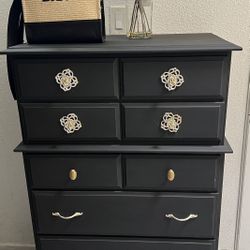 Black Wooden Dresser