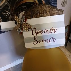Boomer Sooner Large Decor Picture 