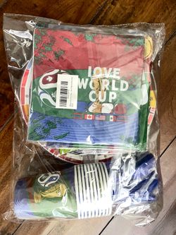 Party Decorations for World Cup 2026, 82 PCS Soccer Theme Party Supplies with Thickened Plates, Napkins Set Tablecloth and Banner