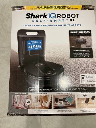 shark vacuum robot iq self empty rv1501AE