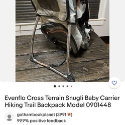Backpack Baby Carrier 
