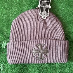 Chrome heart beanie