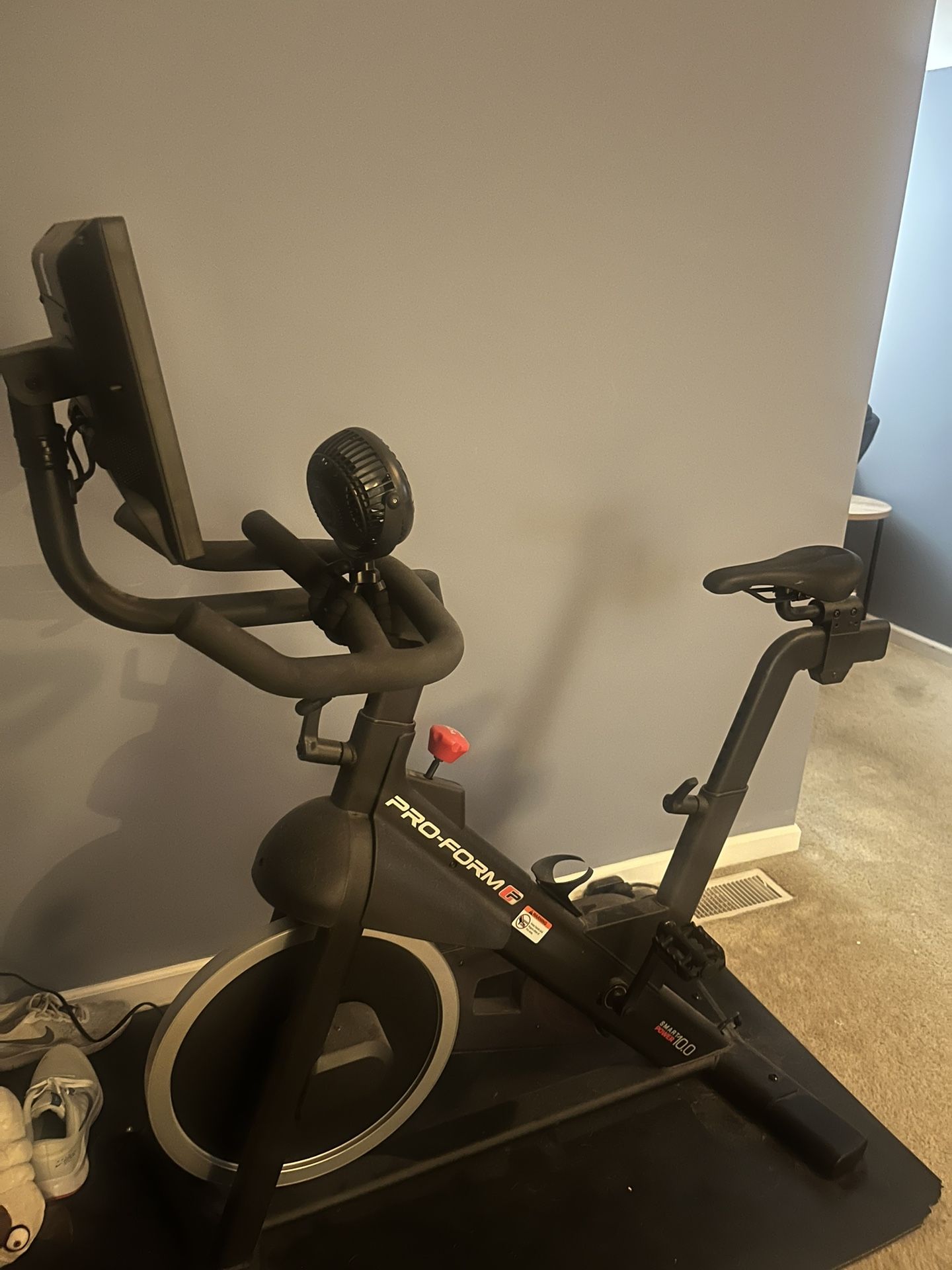 Proform Smart Power 10.0 Upright Exercise Bike w/ 10" HD Touch Screen