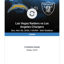 Chargers vs. Raiders - SoFi Stadium