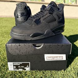 Nike Air Jordan 4 Retro Black Cat (2025) NEW/RECEIPT SIZE: 9  SOLD OUT EVERY WHERE! $350 FIRM ONLY!