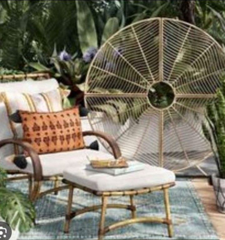 Brand New Opallhouse & Jungalow 5" Decorative Round Standing Garden Screen