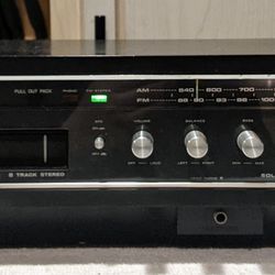 Vintage Stereo Receiver with 8 Track Player