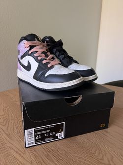 Nike Air Jordan 1 Mid Tie Dye Bleached Coral White