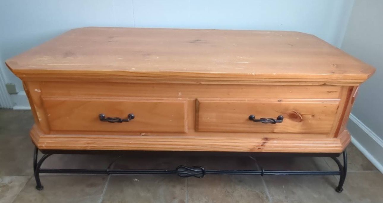 Door Way Entry Table With 2 Drawers Solid Wood And Heavy