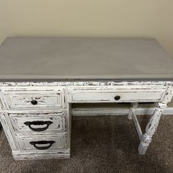 Refinished Desk With Chair