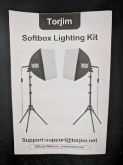 Torjim Softbox Lighting Kit Manual