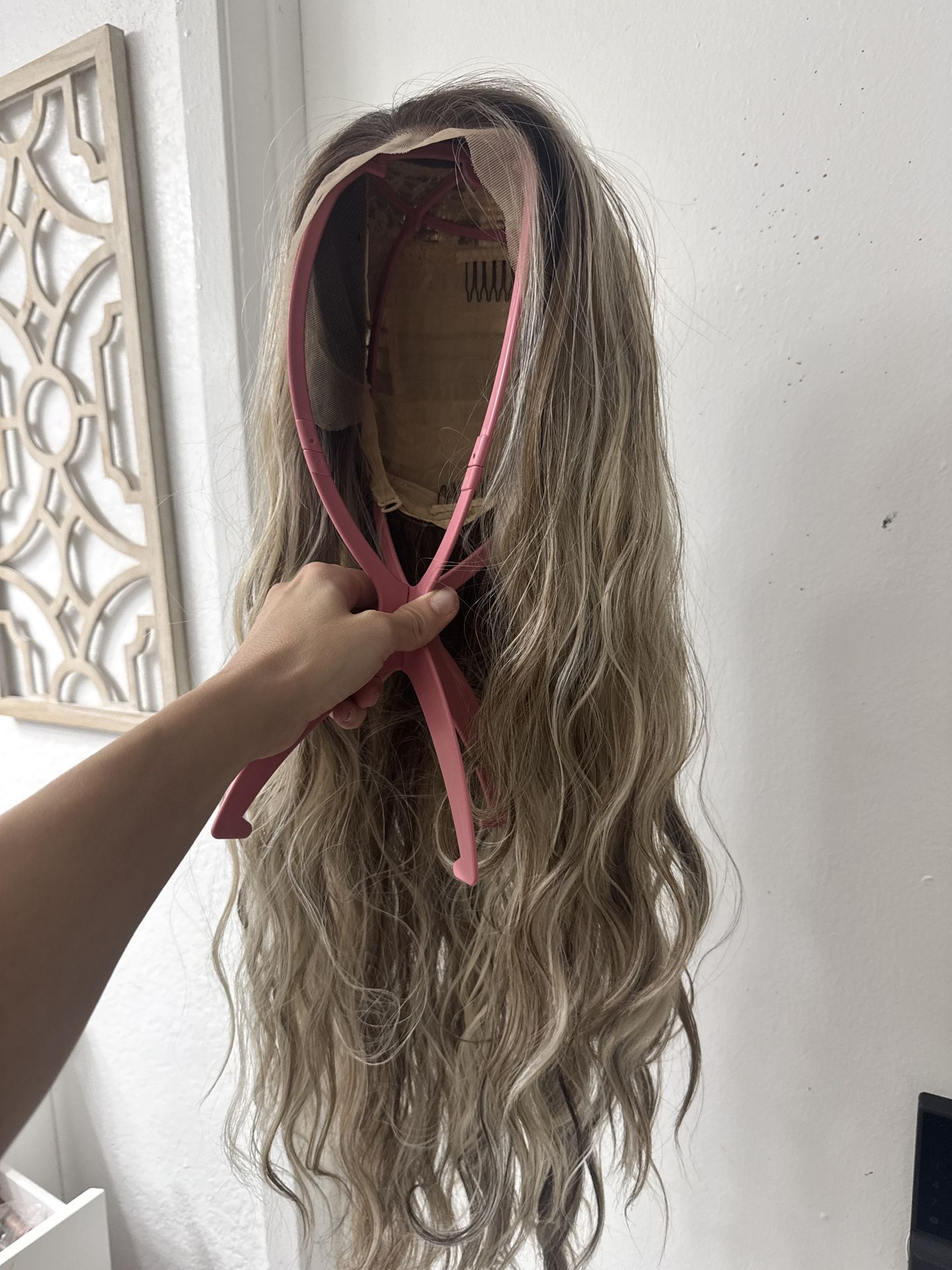 Never Used Human Hair 24” Lace Front Wig