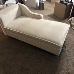 Cream Storage Chaise