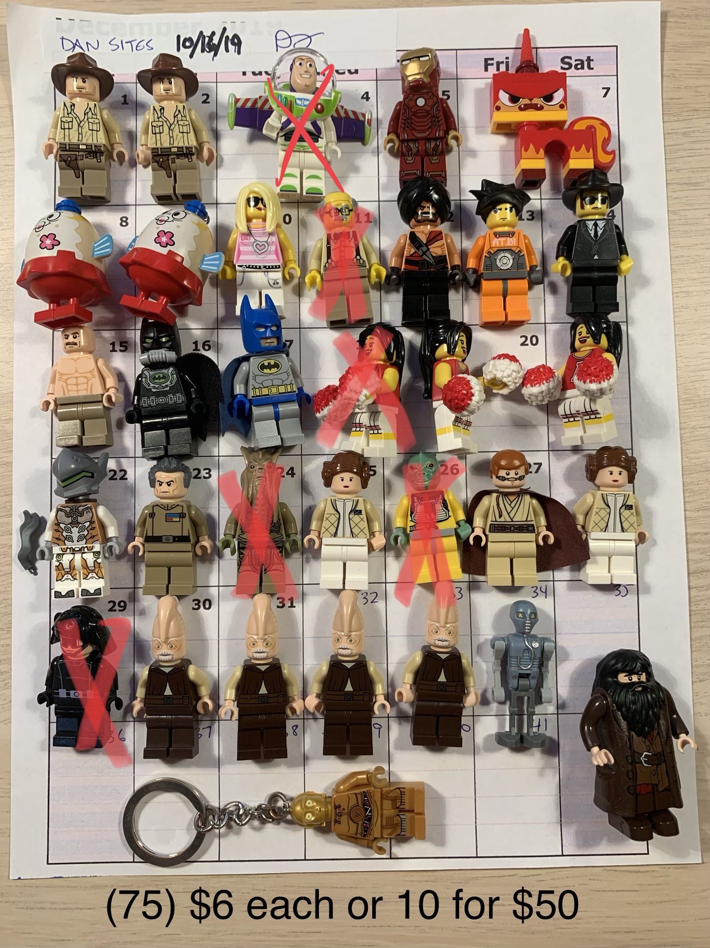 LEGO minifigures!!! Tons for sale 🙂