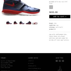 Nike Air Legacy Iii (3) Paul Pierce p.e Size15 Brand New