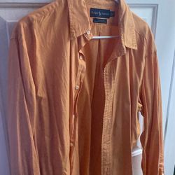 Orange Polo Button Down 