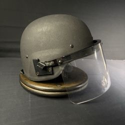 Ballistic IIIA (3A) Helmet w/ Removable Face Shield USA Made Large Bullet Proof