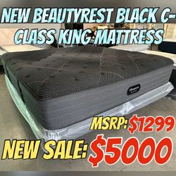 NEW BEAUTYREST BLACK C-CLASS KING MATTRESS