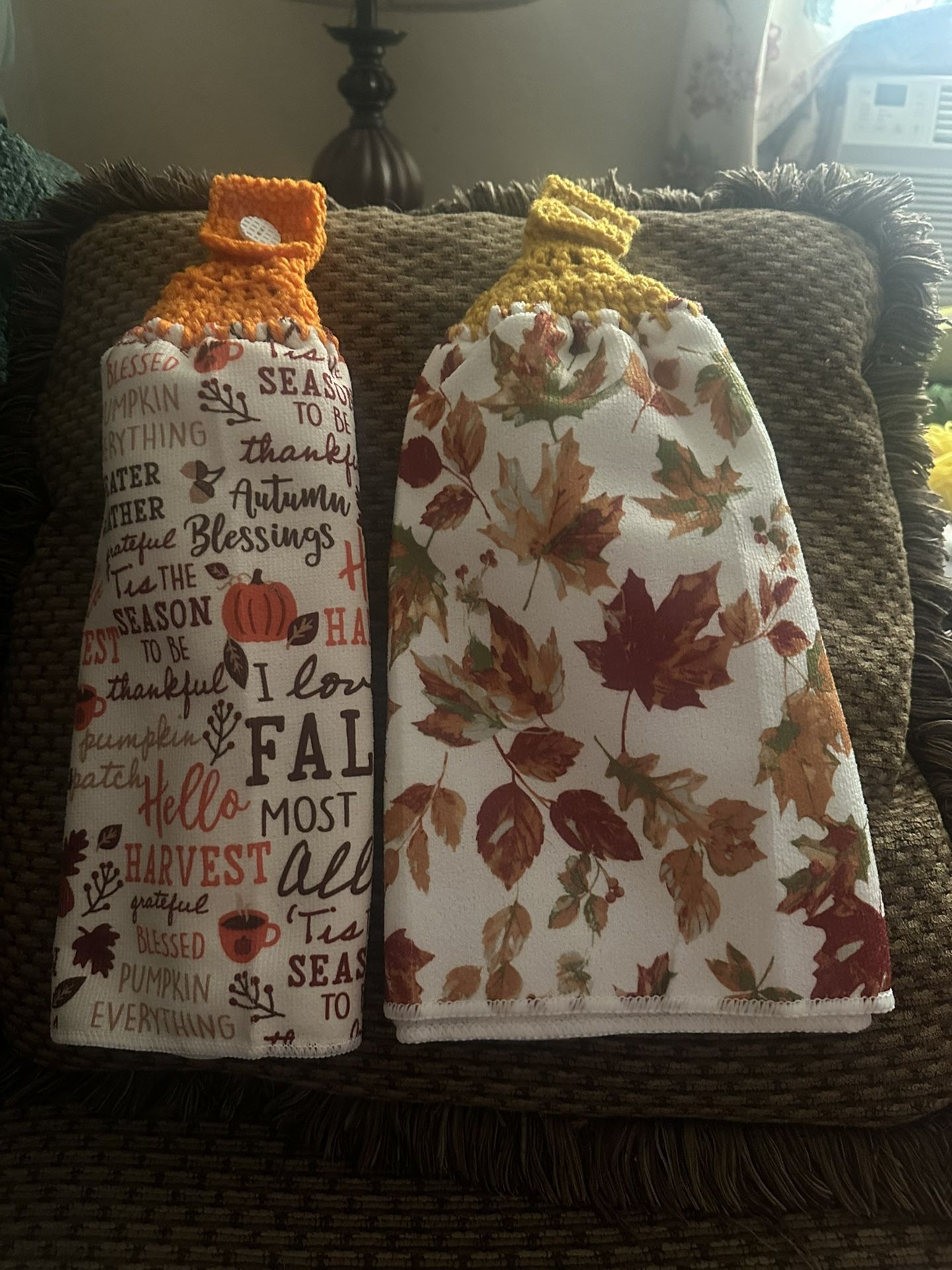 Handmade Fall Towels On Full Towels