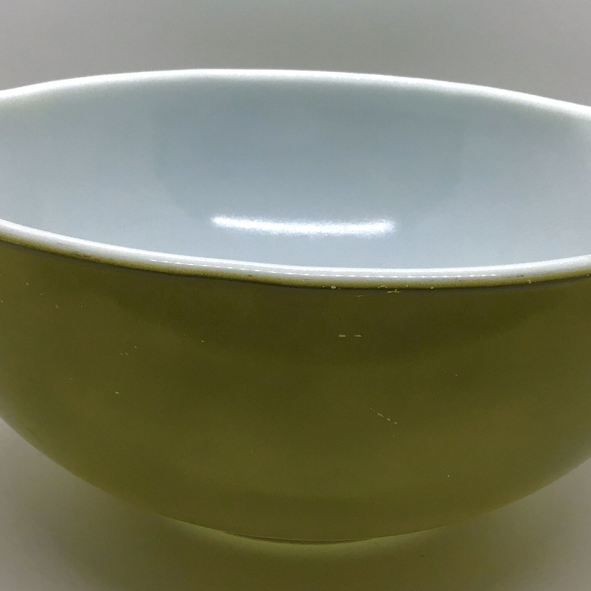 Vintage Pyrex avocado green Cinderella bowl 443