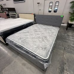 QUEEN BED FRAME WITH STORAGE 