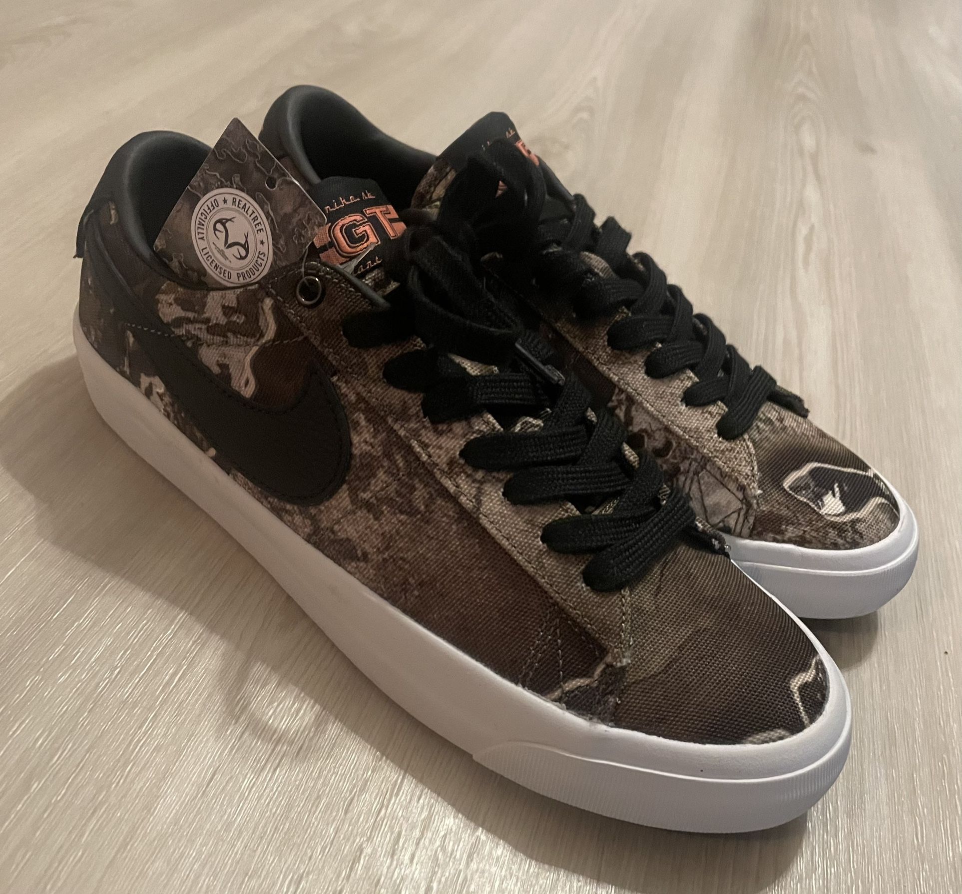 New Nike SB Zoom Blazer Low Pro GT PRM Shoes Camo Sneakers Sz 8M