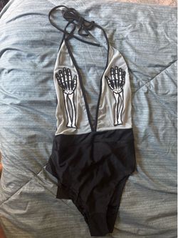 Spooky skeleton swimsuit
