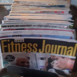 Fitness Journals And Men's Health Magazines. 