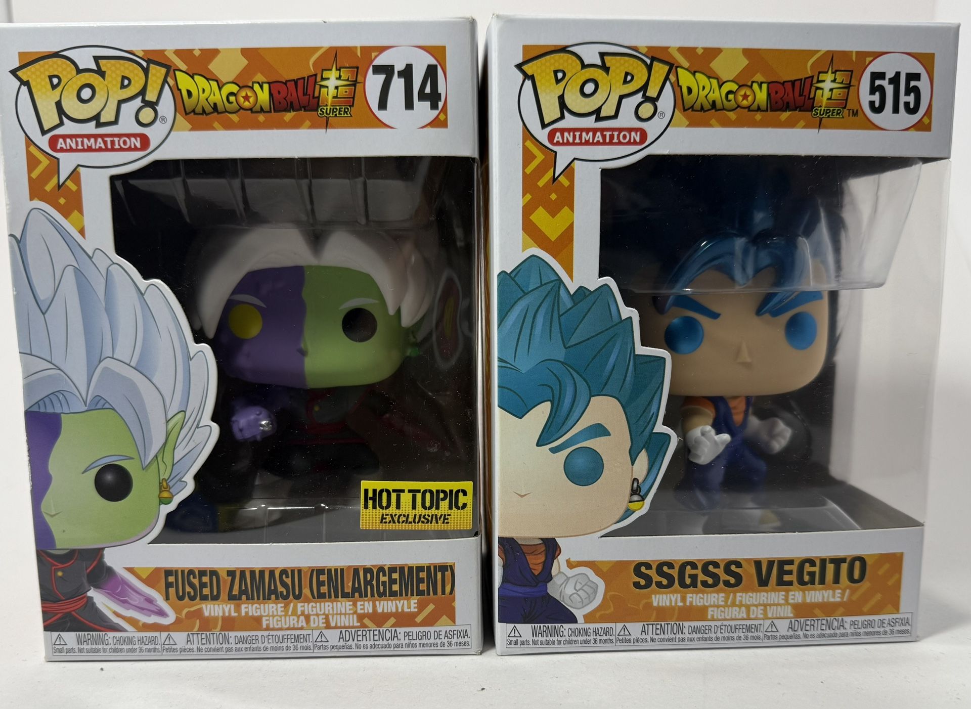 Dragon Ball Super Funko Pop Bundle – Fused Zamasu (Hot Topic Exclusive) & SSGSS Vegito #714 & #515