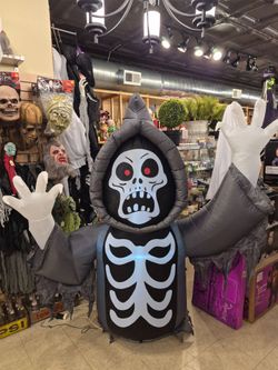 New Halloween outdoor yard Inflatable Grim Reaper Skeleton Decoration