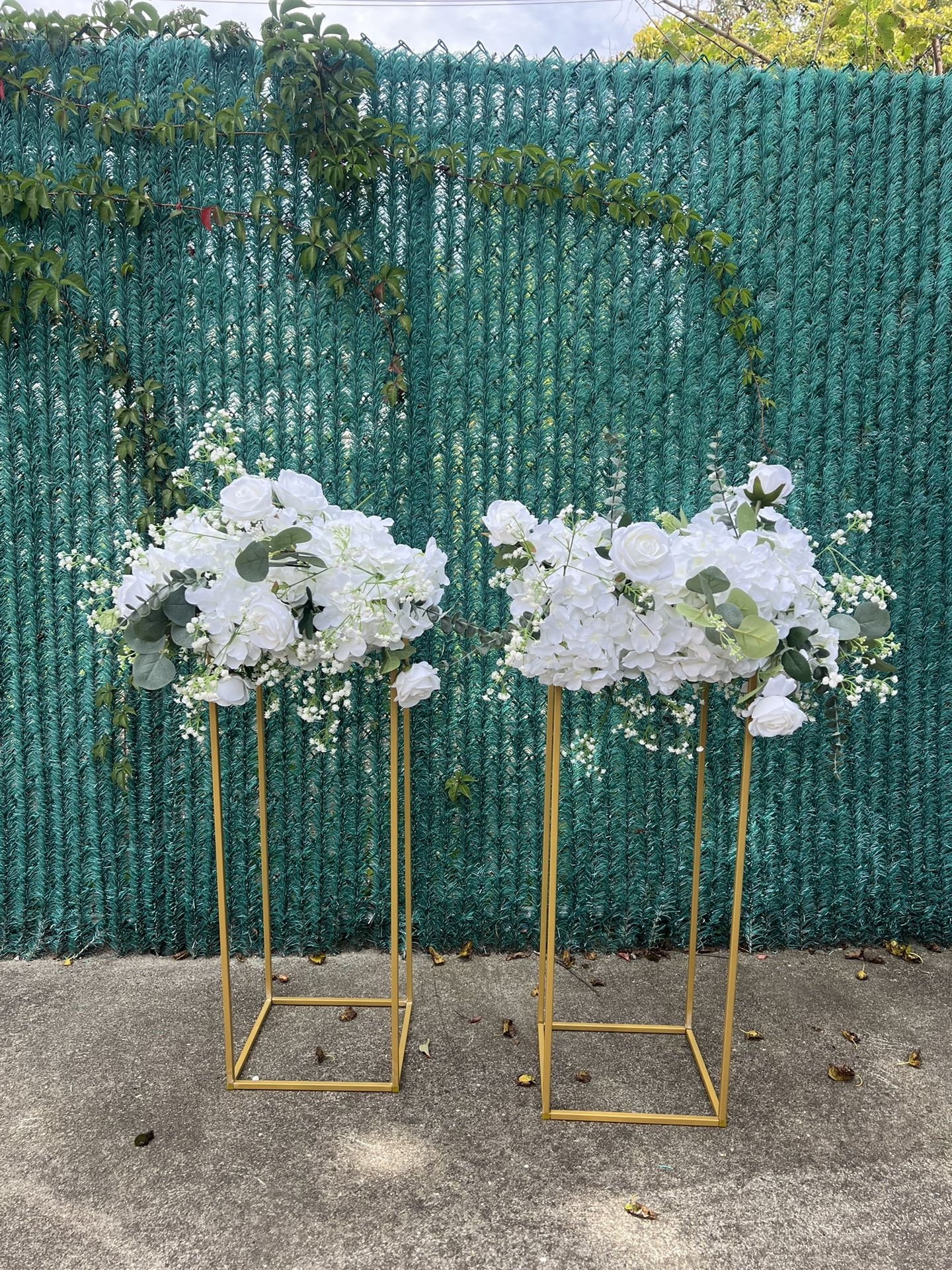 White & Green Wedding Centerpieces - Set of 10 ($100 Each)