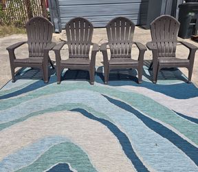 Fairly used patio chairs but still sturdy & stable, just $45 for all 4 chairs