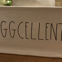 Rae Dunn Easter eggs tray