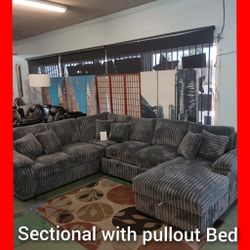 🤓 Beautiful Sectional With Pullout Bed