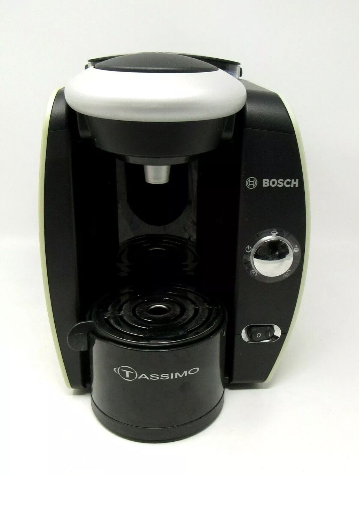 BOSCH Tassimo TAS4511UC Single Serve Coffee Pod Machine Maker Black Silver