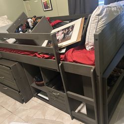 Twin Size Bed Frame And Drawers