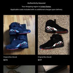 Jordan 8 Playoffs Size 10 