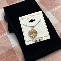  $20 New 18kt Gold Over Silver Neclsce